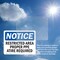 Signmission Restricted Area Proper O.R. Attire Required OSHA Notice Sign, Vinyl Decal, 10in W x 7in L, 2PK OS-2PACK-NS-D-710-L-18084 - alternate 3